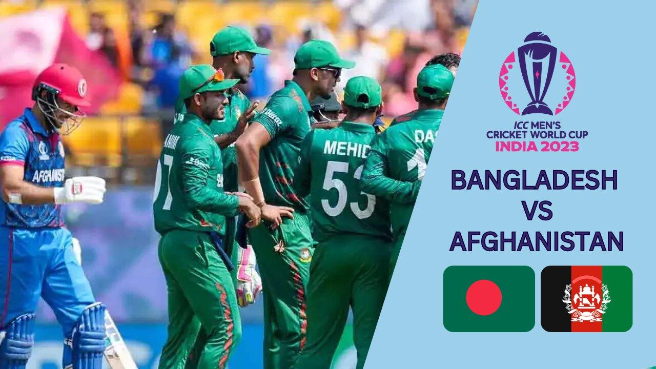 Bangladesh fight back after Afghanistan make strong start |1st Innings Highlights | CWC23