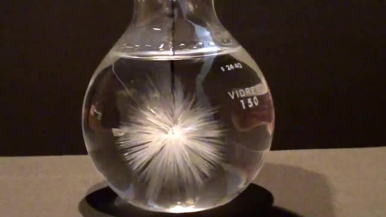 Hot ice (sodium acetate) beautiful science experiment
