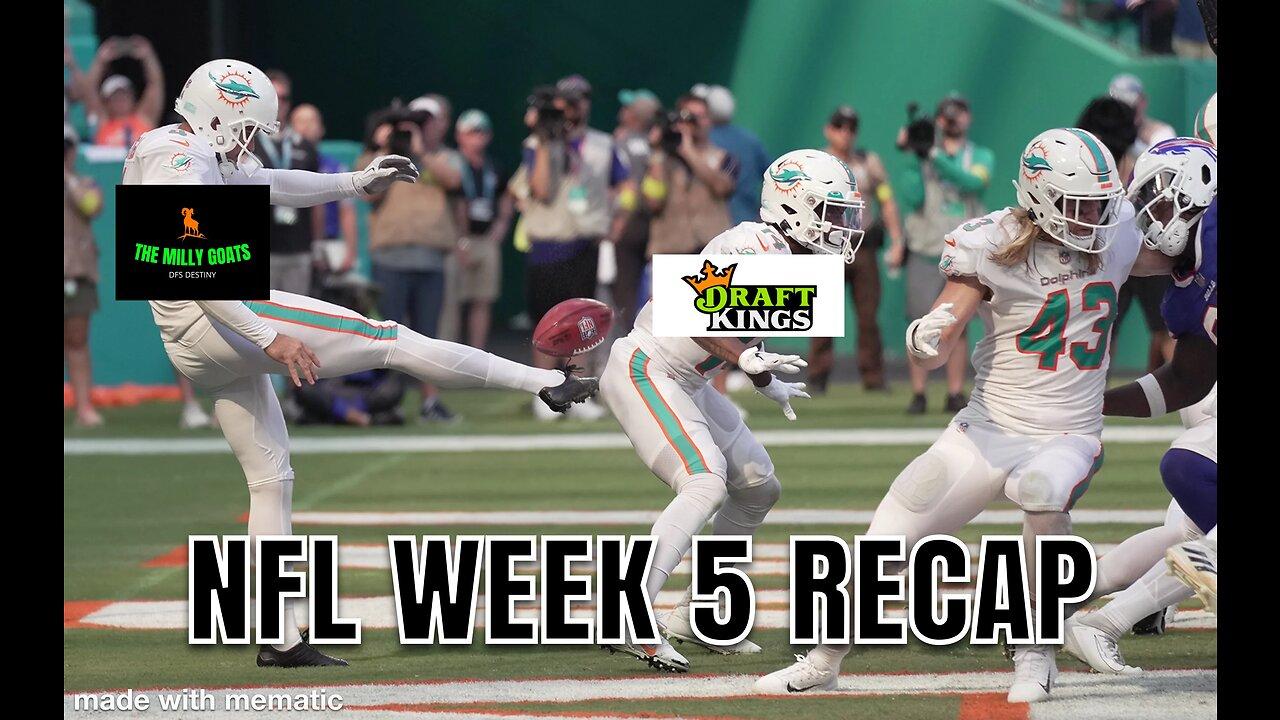 NFL Week 5 Recap, DraftKings Slate Night, TEXAS NOT BACK - Football and DFS