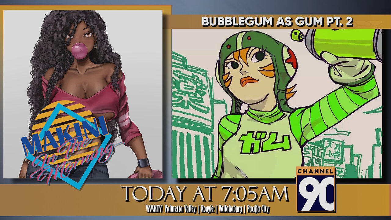 Bubblegum Curls as Gum Part 2: Let's Paint Some Shadows! | Makini in the Morning | Episode 52