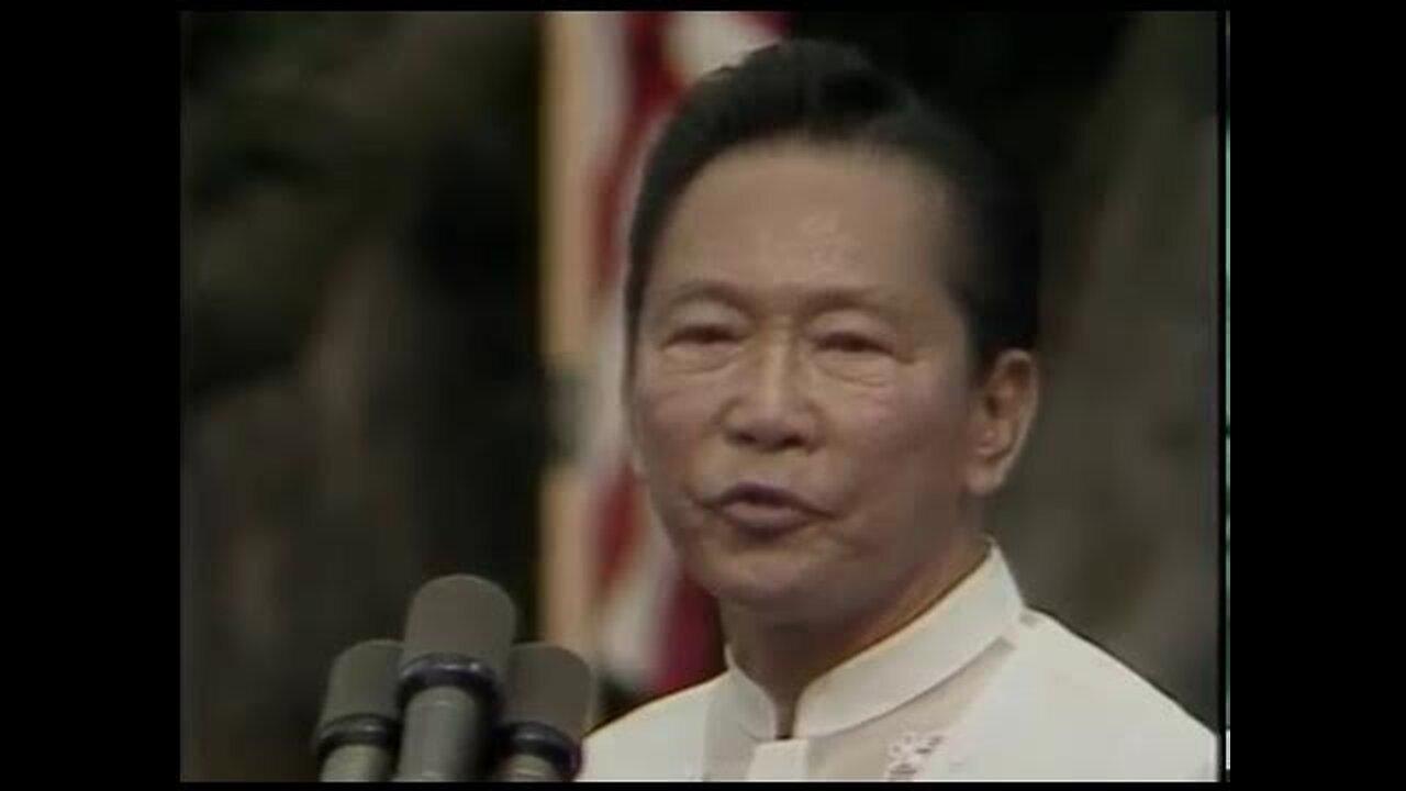 State Visit Philippines, Arrival Ceremony for President Marcos on September 16, 1982