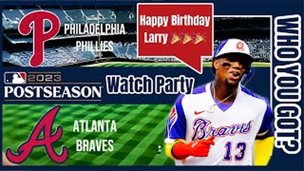 Philadelphia Phillies vs Atlanta Braves | 2023 NLDS Game 2 | Live watch party