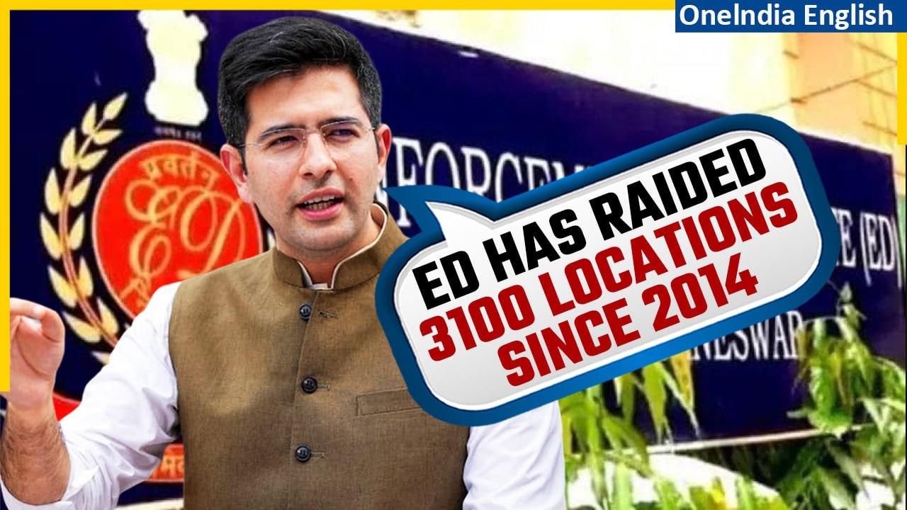 Raghav Chadha reacts after ED raids Amanatullah Khan’s home & Sanjay Singh’s arrest | Oneindia News