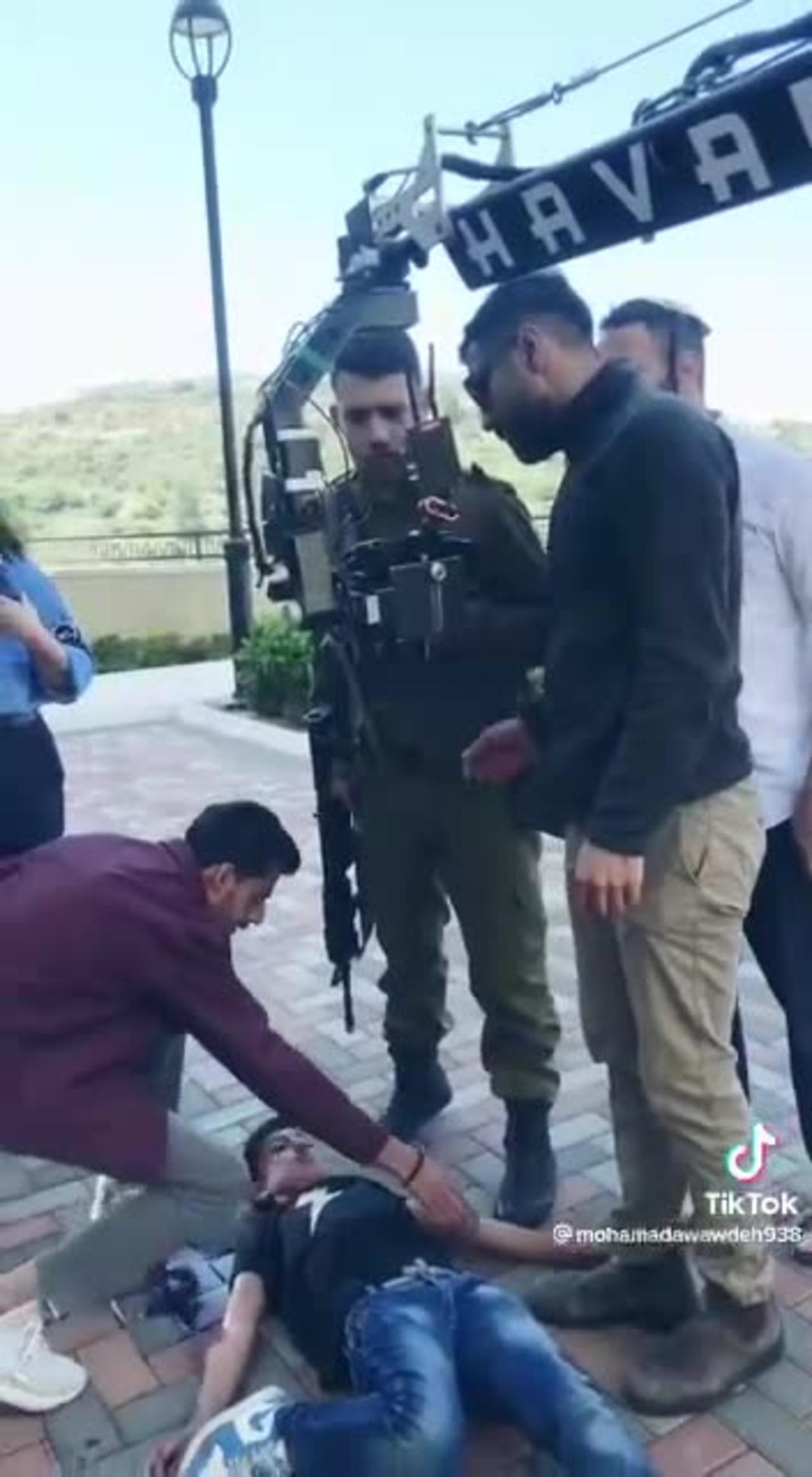 WATCH: Video shows the war between Palestine and Israel is being staged like a movie.