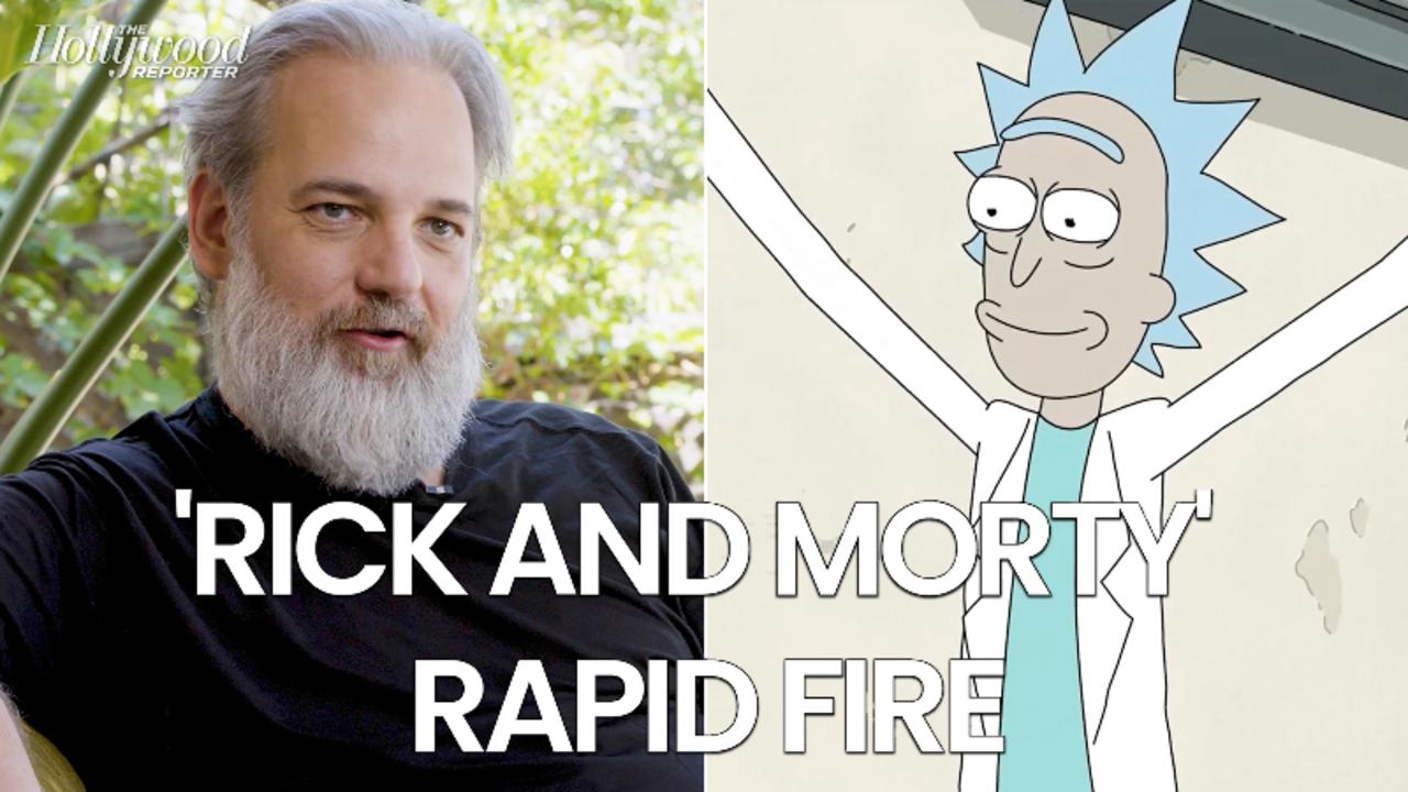 Dan Harmon Plays 'Rick and Morty' Rapid Fire, Gives Movie Update | THR Video