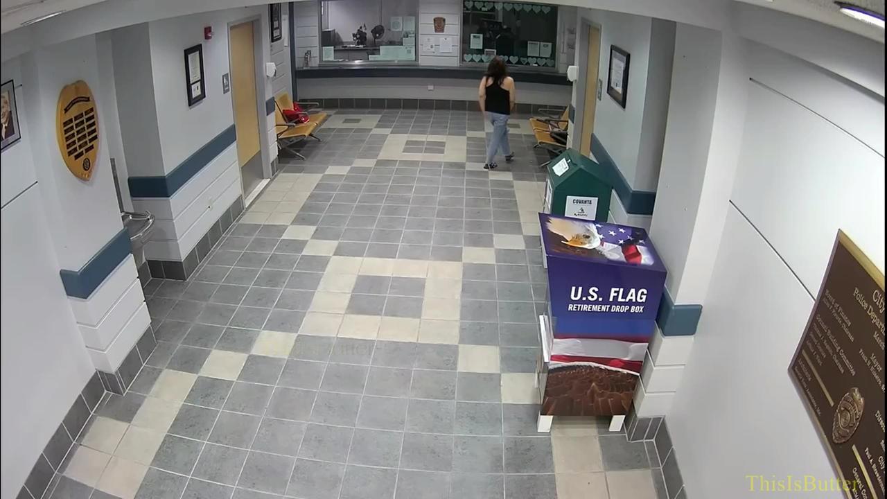 Surveillance video shows woman shooting inside Bristol Police Department station lobby