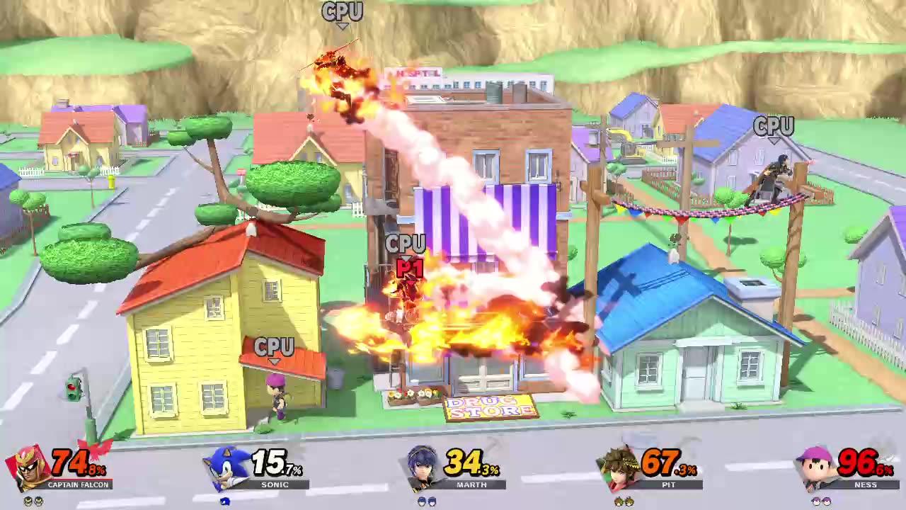 Captain Falcon Vs Sonic Vs Marth Vs Pit Vs Ness One News Page Video