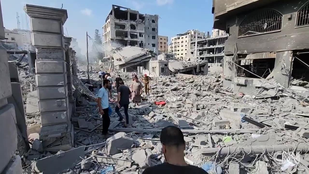 See The Devastation In Gaza After Israeli One News Page Video 