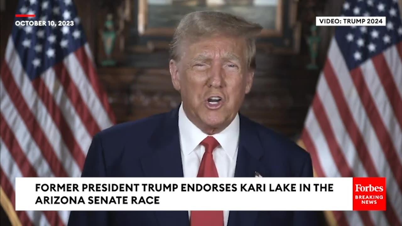 JUST IN Trump Endorses Kari Lake In 2024 Arizona Senate Race