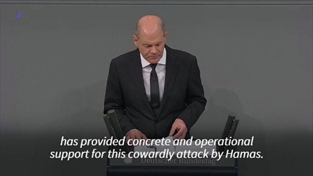 Hamas attack not possible without years of Iran support says Scholz