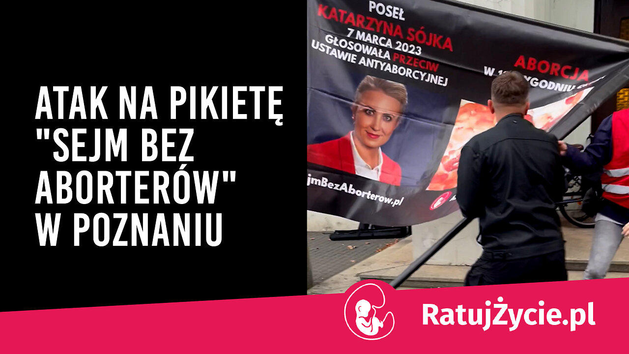 Atak na pikietę „Sejm bez aborterów” w Poznaniu