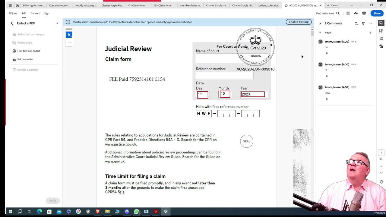 Torture:  British Government in HIGH COURT for torture.  CJA 1988 section 134/135