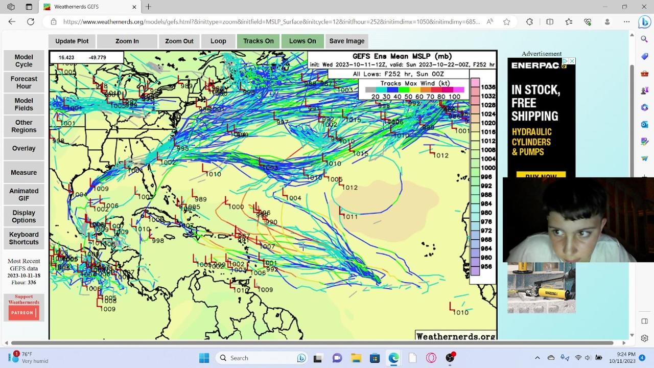 The Weather 7 News October 11 2023 (Tropics kicking up, only two more names)