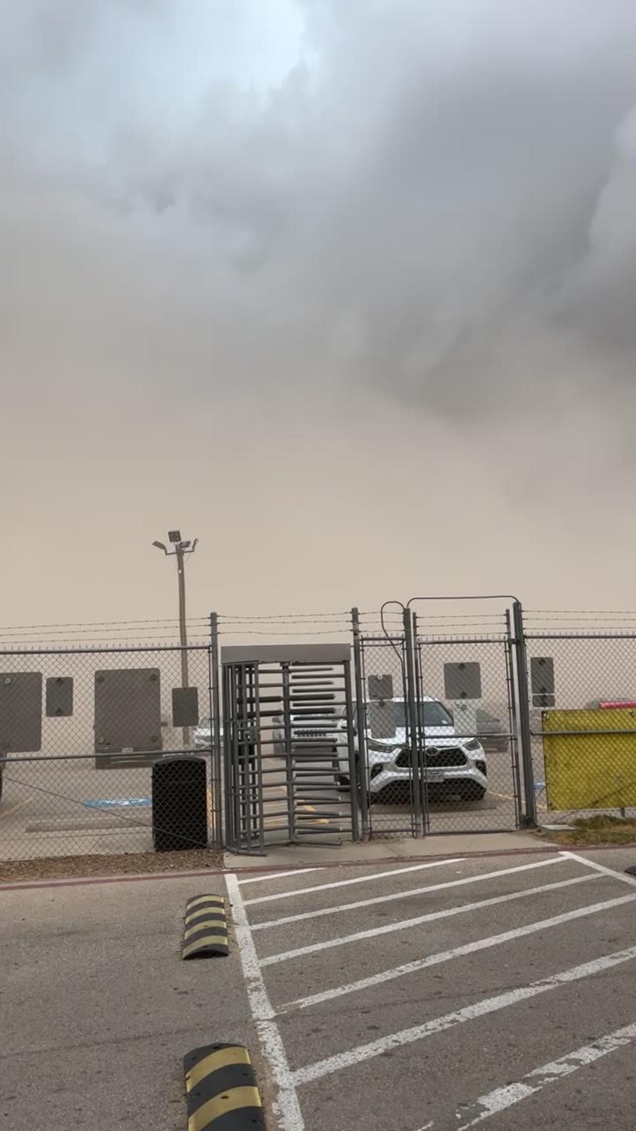 Dust Storm Occurs In Midland, Texas