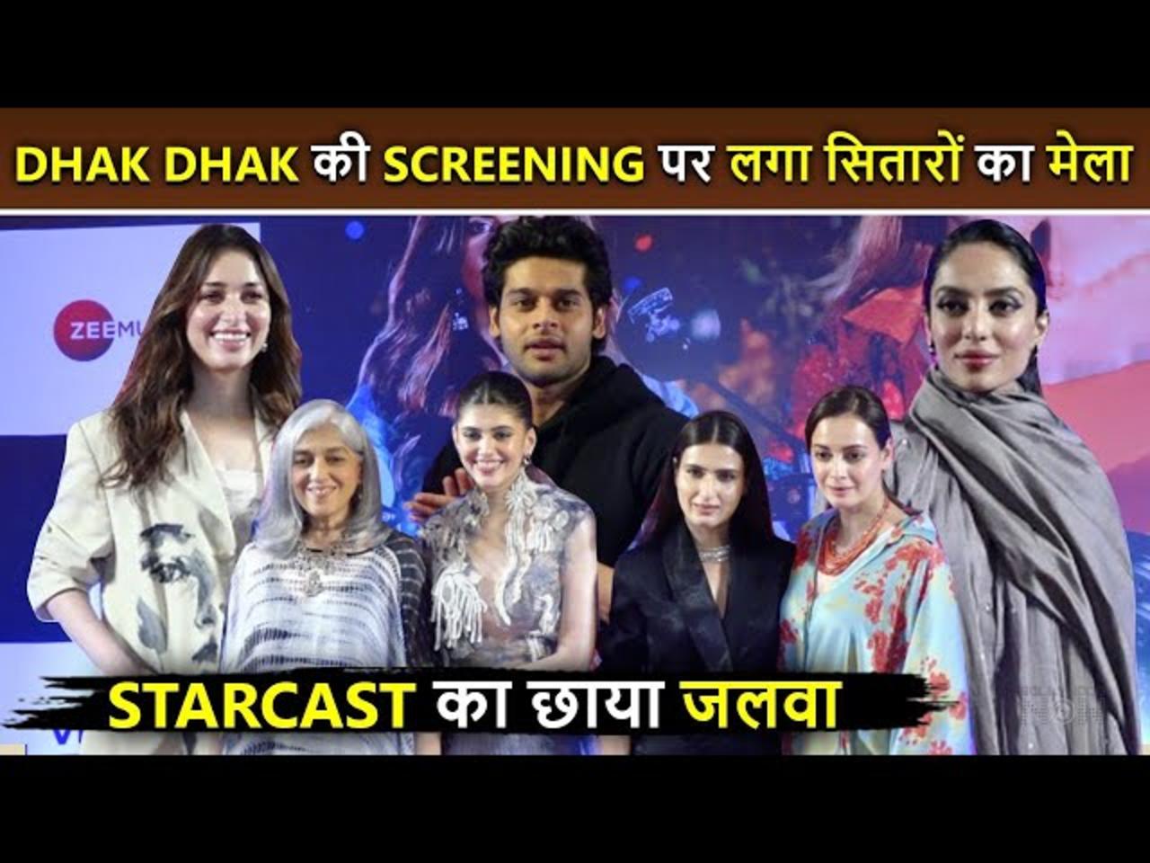 Stars In 'DHAK DHAK' Mood At The Special Screening Of Film Tamannaah Bhatia, Fatima Sana Shaikh