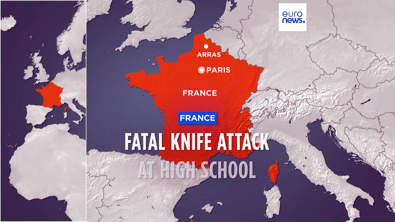 Knife attacker kills teacher, seriously wounds two other people in France school attack