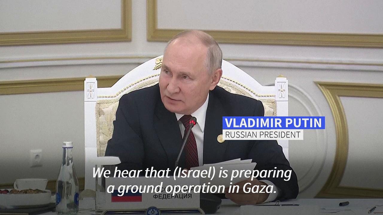 Gaza ground operation would lead to 'unacceptable' civilian victims: Putin