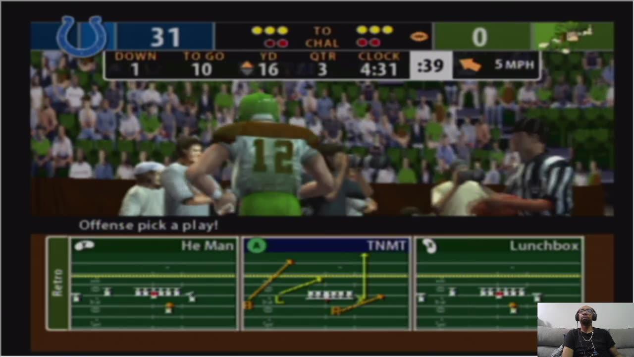 Arizona Haboobs Week 12: Vs the Indianapolis Peyton Mannings (Madden 2005/All Madden Difficulty)