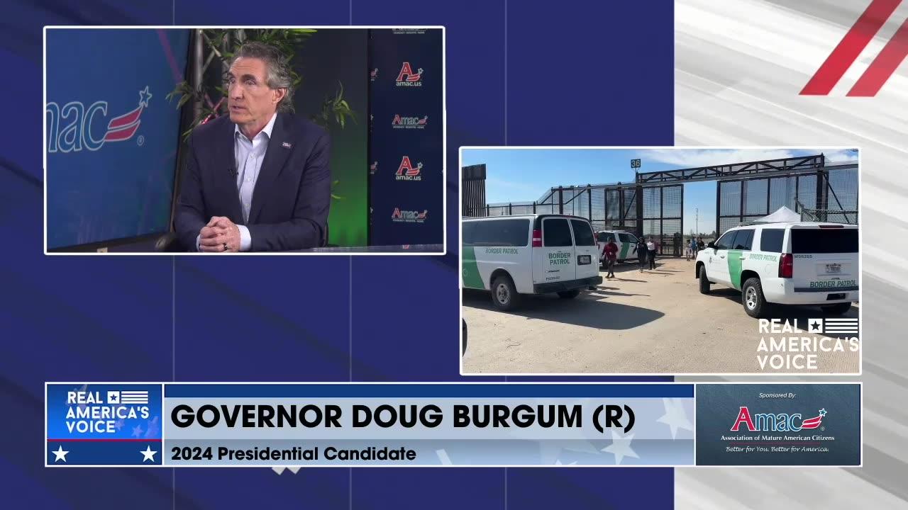 Gov. Doug Burgum vows to fully empower border patrol to solve immigration crisis
