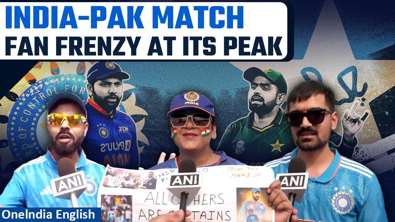 India-Pakistan Match: Fan’s excitement touches sky ahead of India-Pak World Cup clash| Oneindia News