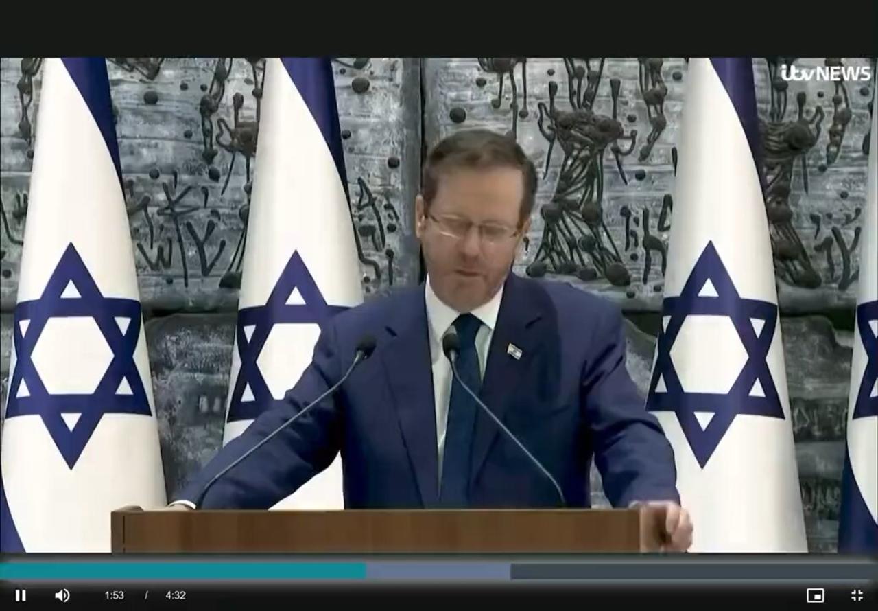Israeli President Isaac Herzog claims NO ONE is innocent in the Gaza Strip including civilian’s