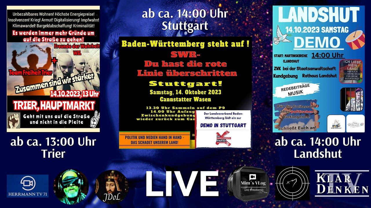 LIVE I Konferenz aus Trier, Landshut und Stuttgart