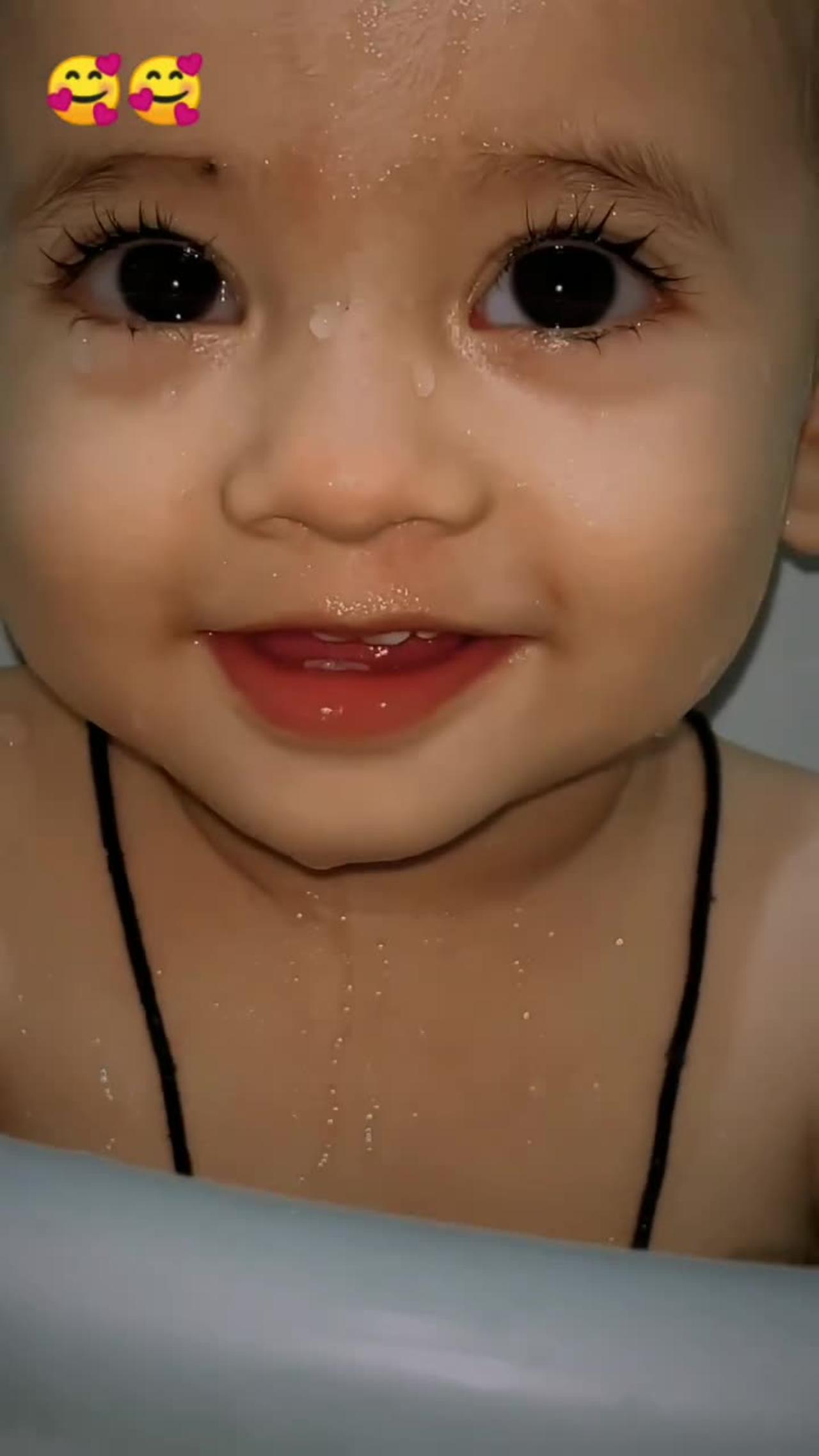 Cute Baby Bathing 🥰😘 Cute Baby girl
