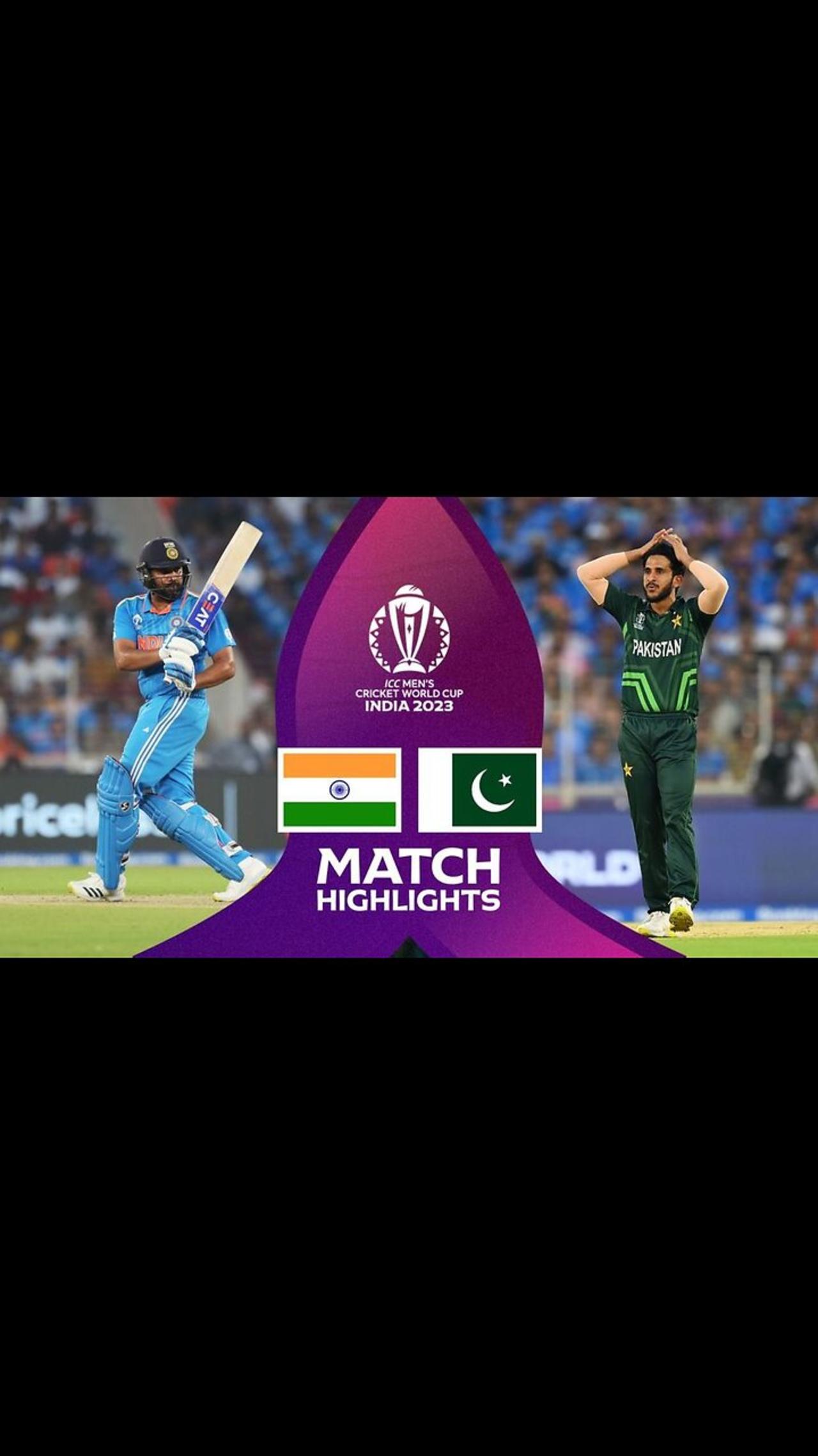 Pakistan vs India ICC world cup 2023 highlights