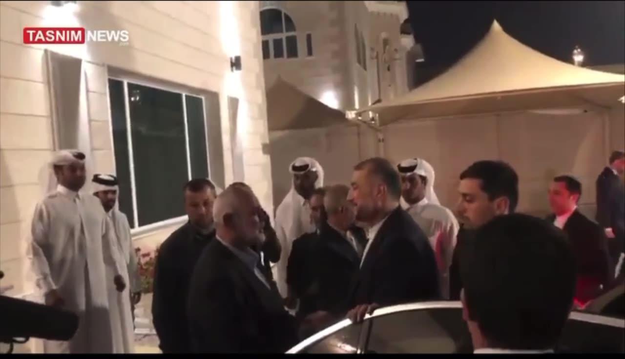 Iranian Foreign Minister Hossein Amirabdollahian met with Hamas leader Ismail Haniyeh in Quatar