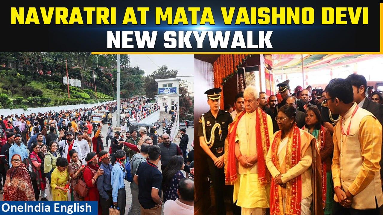 Navratri Day 1: The festivities begin | New Skywalk at Mata Vaishno Devi | Oneindia News