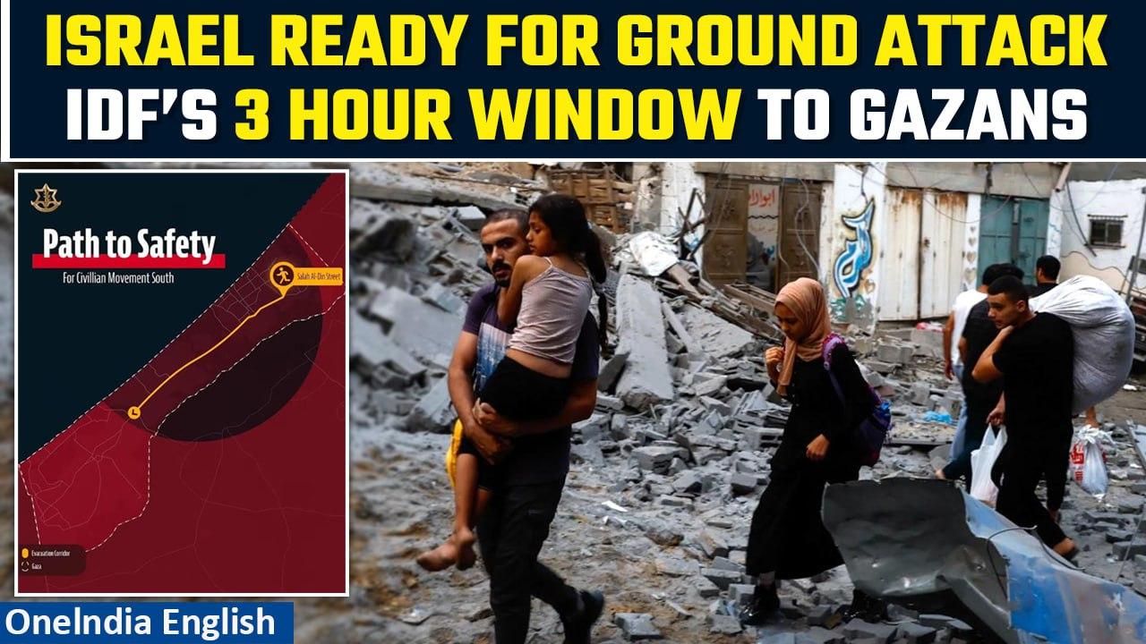 Israel-Hamas War: Gaza residents get 3-hour deadline to move out of Israel | Oneindia News