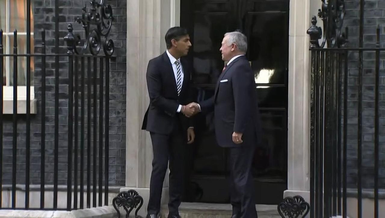 King Abdullah II of Jordan meets PM at Downing Street