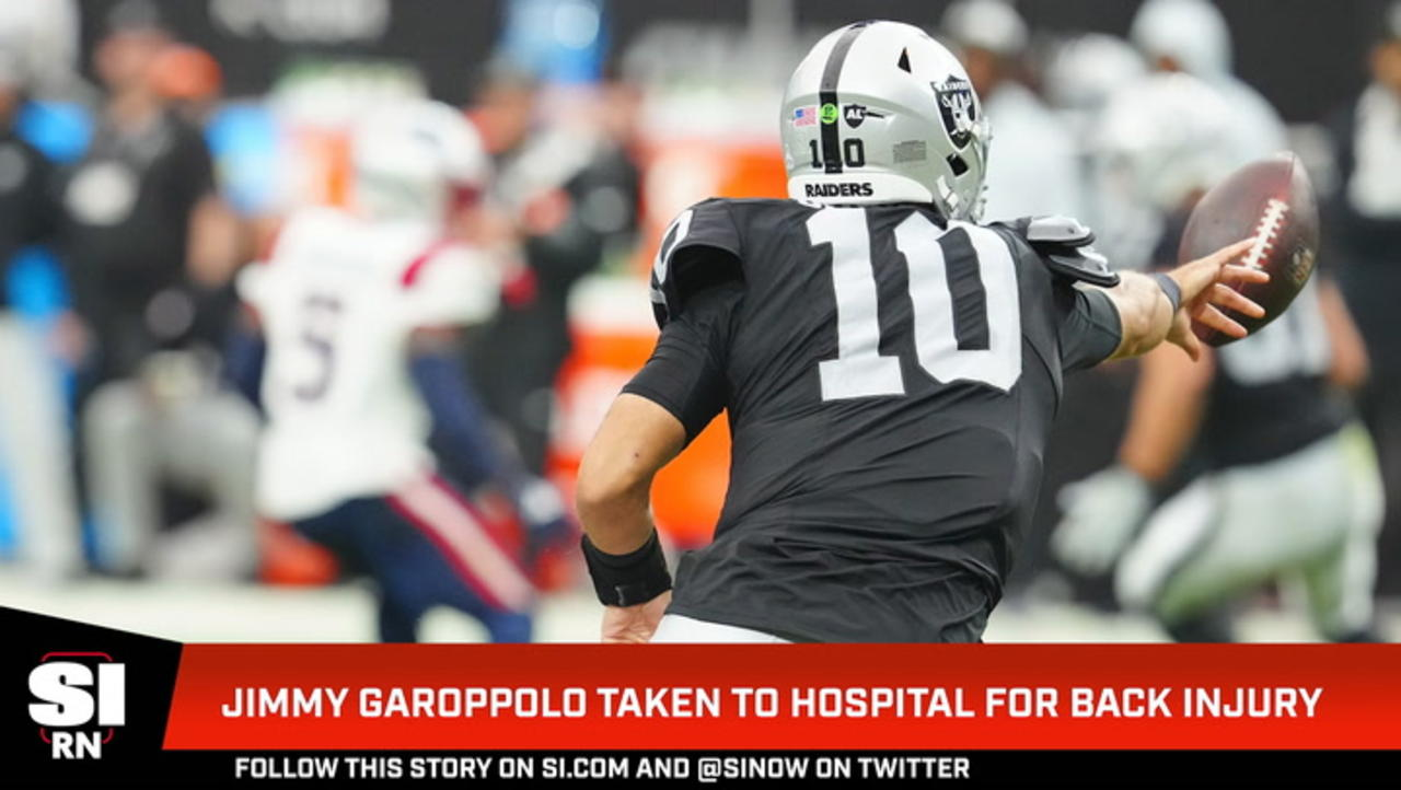 Jimmy Garoppolo Taken to Hospital Due to Back Injury During Game vs. Patriots