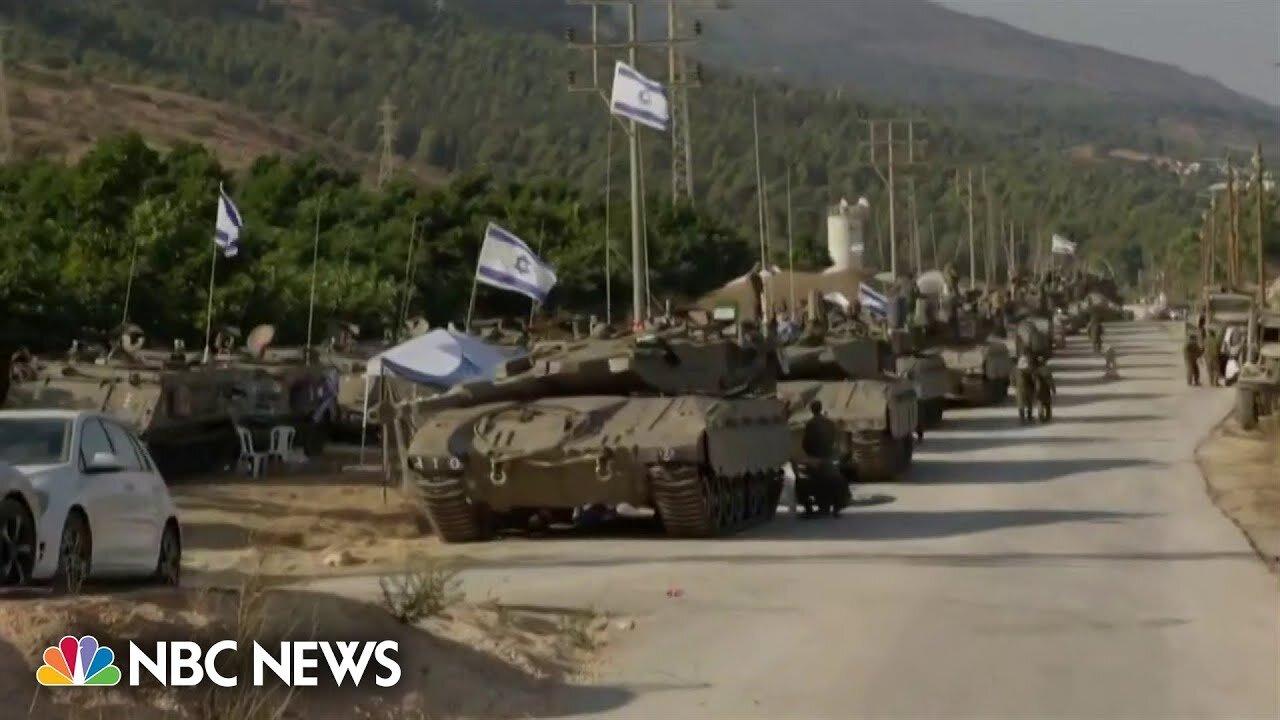 Israeli troops amassing on border from north to south