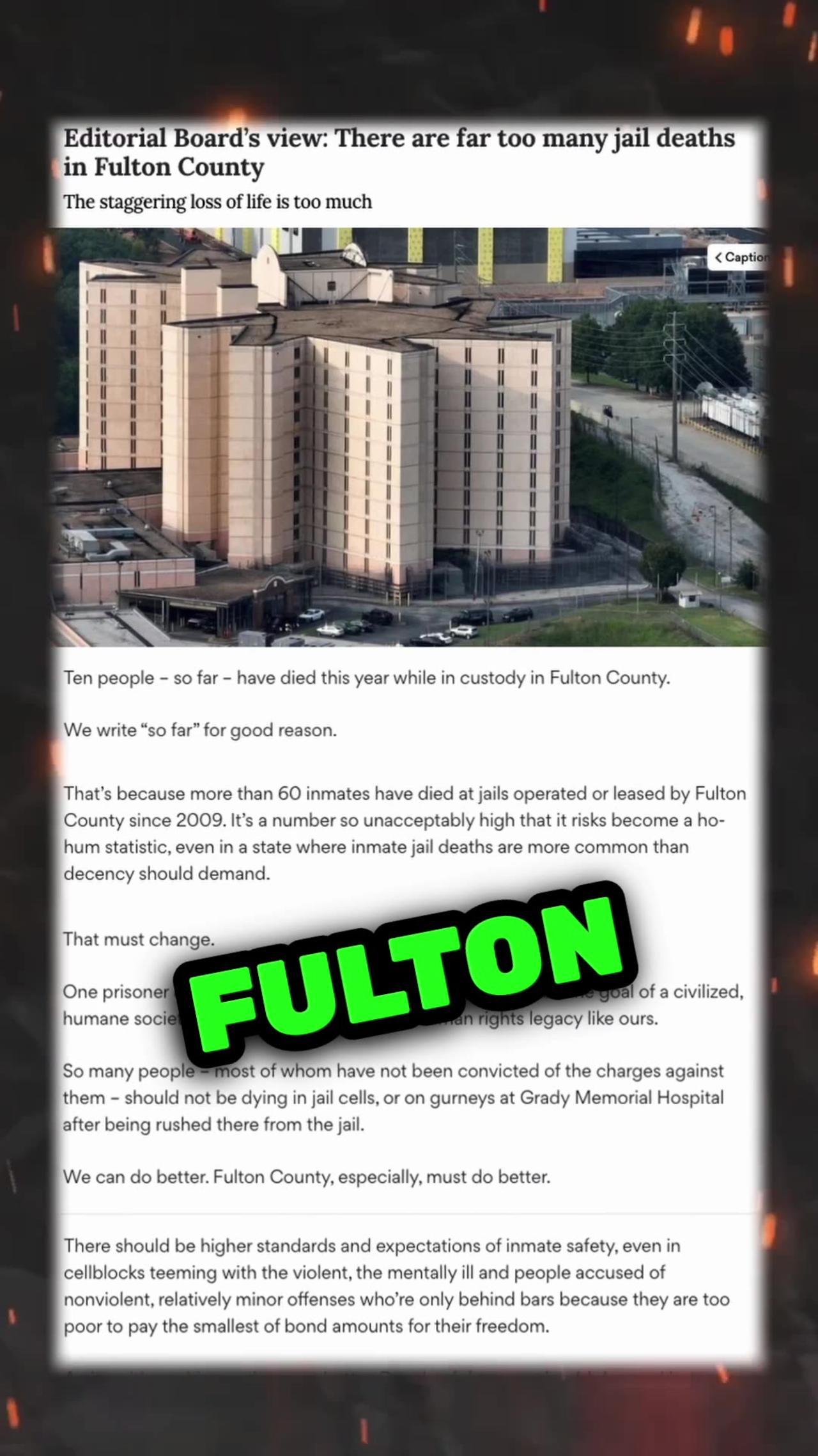 Fani Willis & Fulton County Jail Investigated #Georgia #FaniWillis