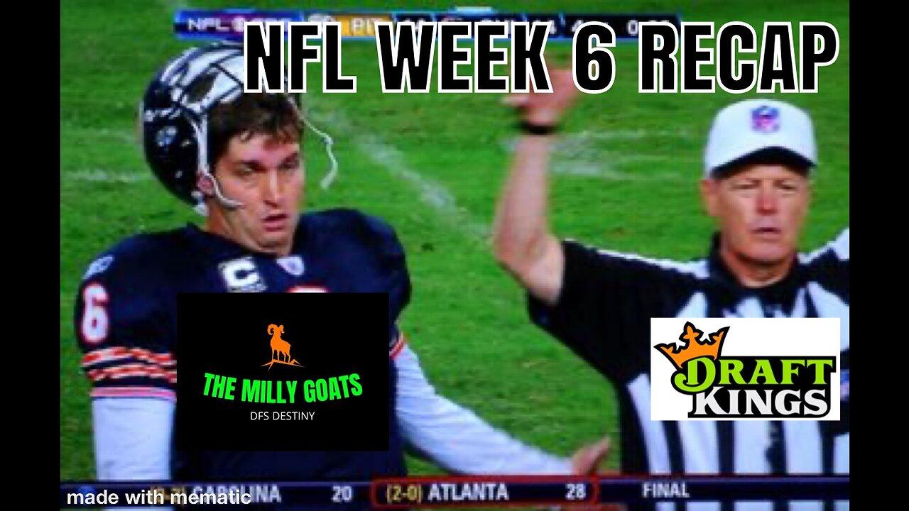 NFL Week 6 Recap, DraftKings Slate Night, RANK AIR FORCE - DFS and Football