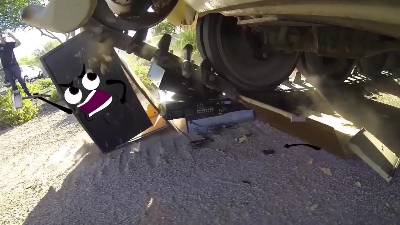 Trending Car VS Main Battle Tank   Tank Crushes Everything   Lucky Doodles