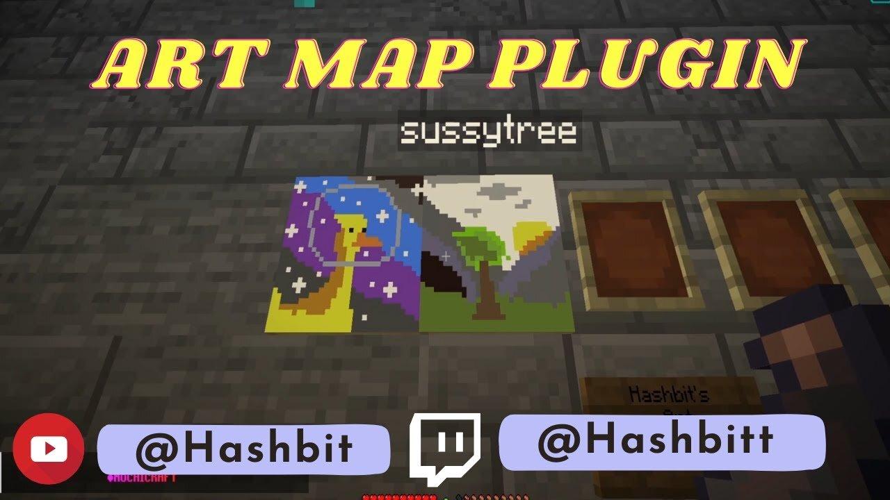Painting In Minecraft! Using Art Map Plugin! One News Page VIDEO