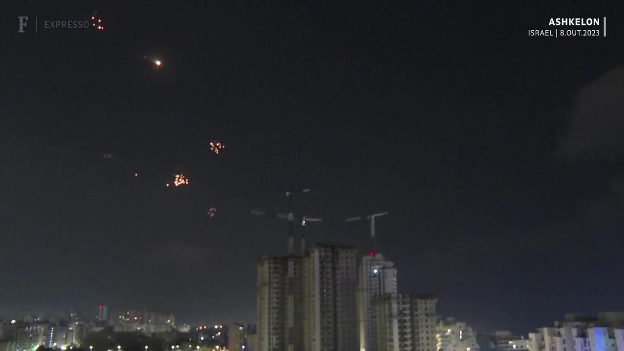 Defense system intercepts rockets launched at Israel