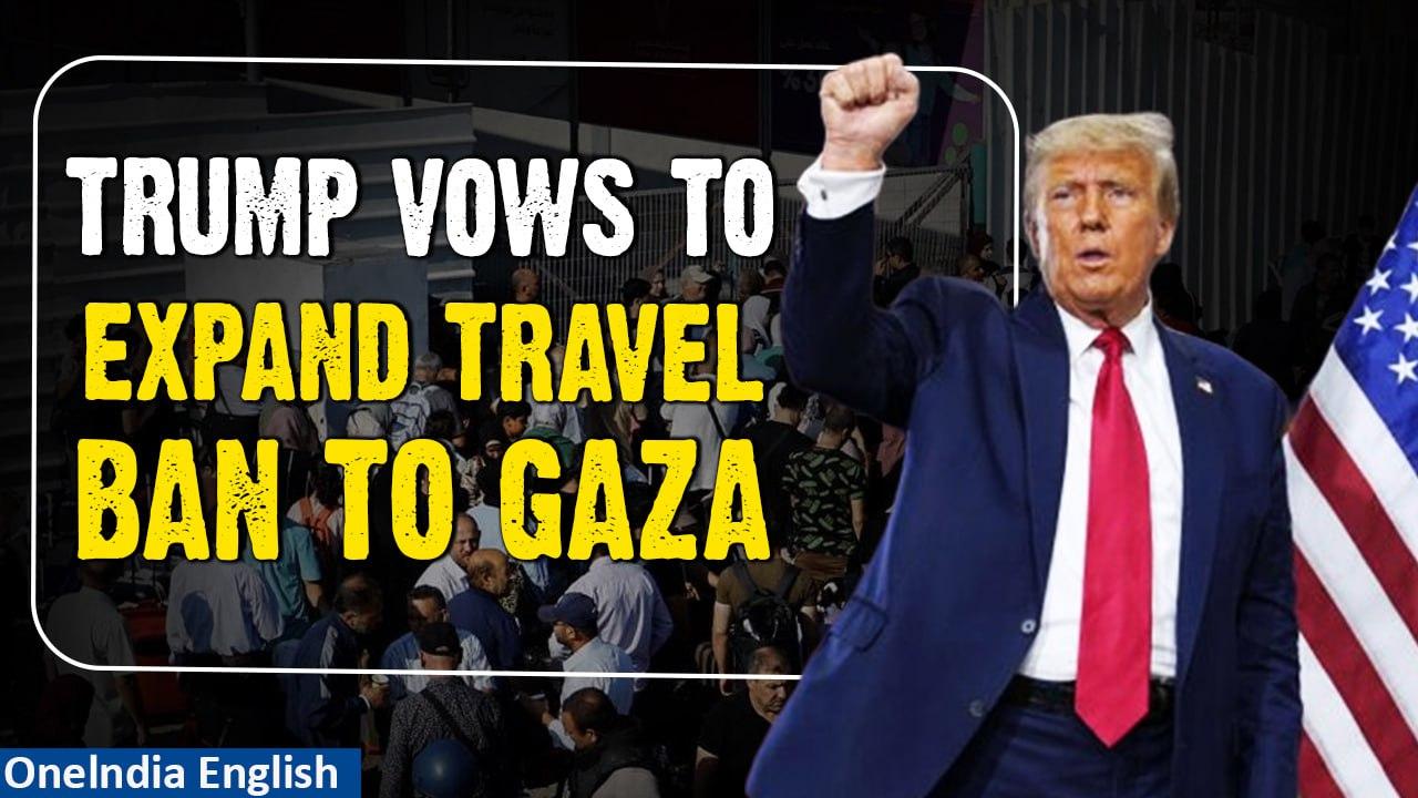 Israel-Hamas War: Trump vows to reject Gazan refugees after Israel attack | Oneindia News