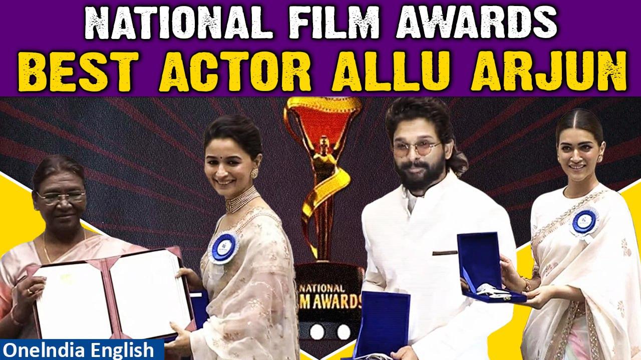 Allu Arjun gets Best Actor Award for 'Pushpa’| Alia Bhatt, Kriti | National Film Awards| OneIndia