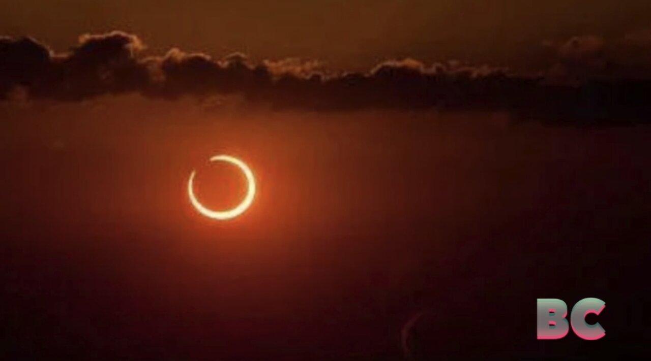Rare “ring of fire” solar eclipse dazzles people across Americas
