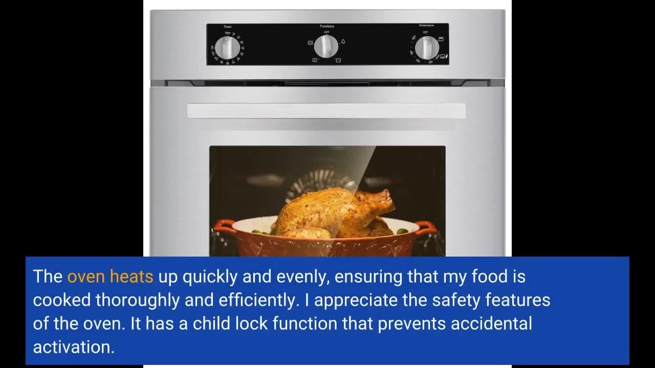 Gas Wall Oven 24 Inch, GASLAND Chef Pro GS606DS One News Page VIDEO