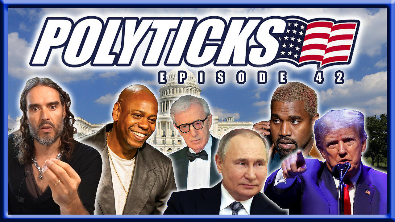 Polyticks 42 - Congress Defense Stocks, Woody Allen, Trump the Roast Comic, Kanye, Dave Chappelle