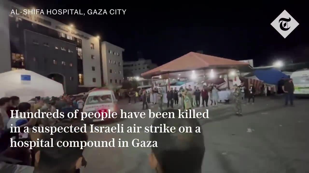 Air strike on Gaza hospital kills hundreds