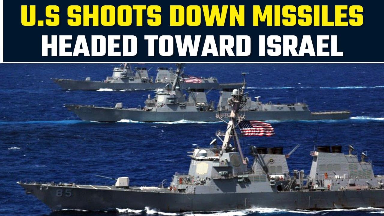 Israel-Hamas War: US Navy shoots down missiles and drones amid threats in Middle East |Oneindia News