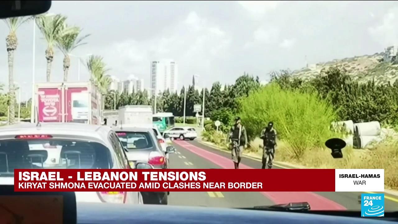 Israel evacuates town near Lebanon as violence flares on border