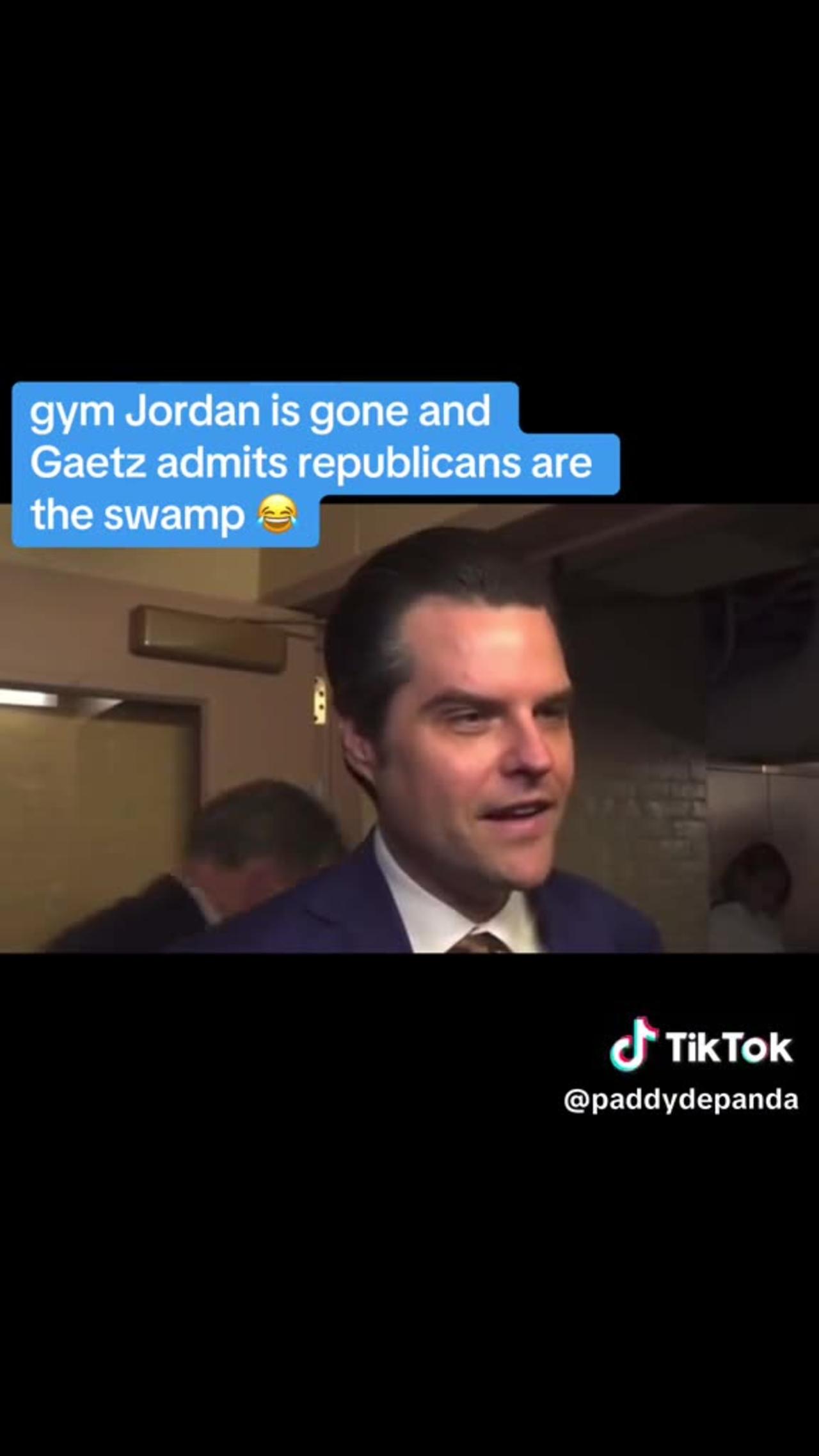 Gaetz talks GOP Swamp.