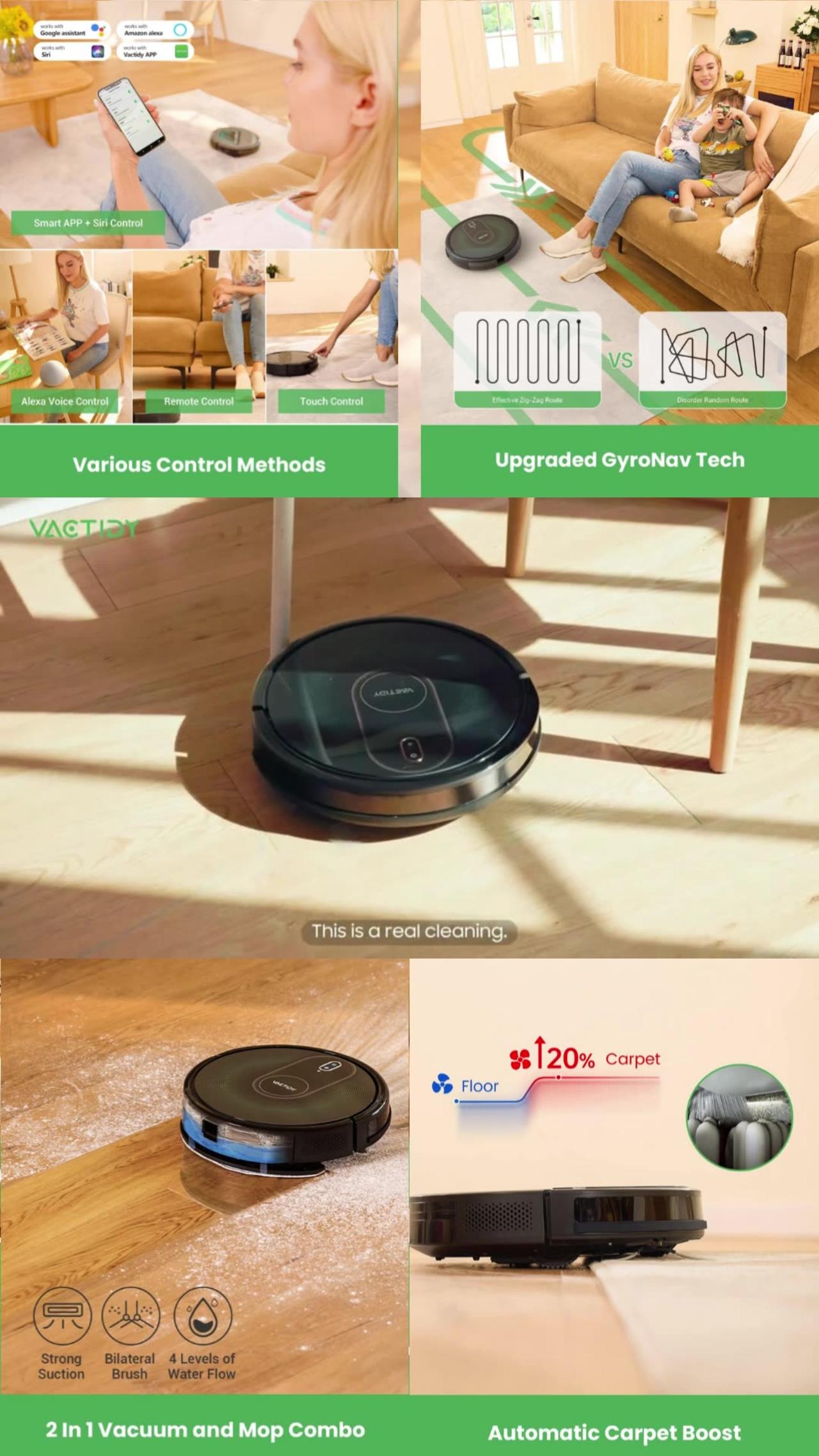 T8 Robot Vacuum and Mop Combo, One News Page VIDEO