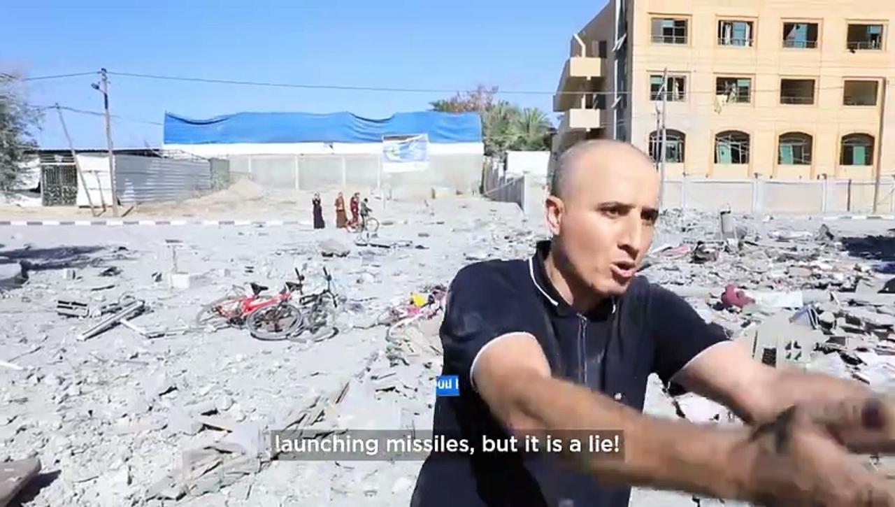 Israel Hamas War: Neighbourhood in southern Gaza in ruins after Israeli bombardment